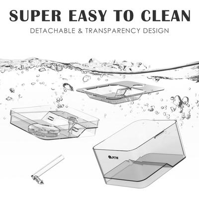 Show full view: PetNF Transparent Cat Water Drinking Fountain, Transparent, 3-L slide 6 of 10