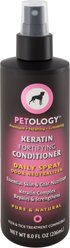Petology Keratin Professional Daily Dog Conditioning Spray, 8-fl oz bottle