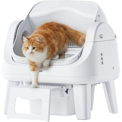 PetPivot PetPivot AutoScooper 12 Lite Automatic Cat Litter Box, White