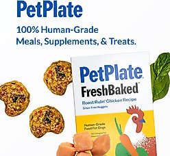 PetPlate FreshBaked Grain-Free Chicken Gently Baked & Air-Dried Human-Grade Dog Food, 32-oz box slide 2 of 8