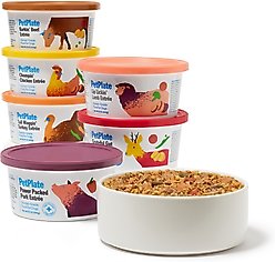 PetPlate Human Grade Variety Pack Beef, Chicken, Lamb, Pork, Turkey & Venison Fresh Dog Food, 12-oz cup, case of 6