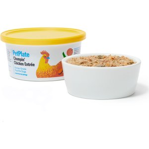 PetPlate Human Grade Chompin Chicken Entree Fresh Dog Food, 12-oz cup, case of 6