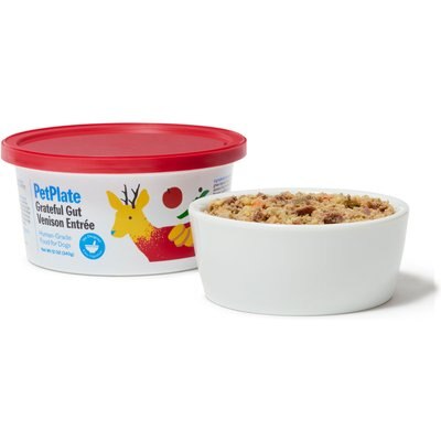 PetPlate PetPlate Human Grade Lean & Mean Venison Entree Fresh Dog Food, 12-oz cup, case of 12