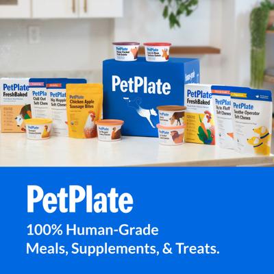 Show full view: PetPlate Human Grade Organic Chicken Apple Sausage Bites Dog Treats, 4.5-oz bag slide 9 of 11