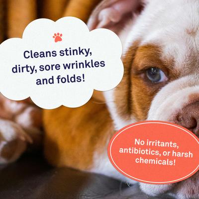 Show full view: Petpost Bulldog Wrinkle Wipes, 100 count slide 2 of 9
