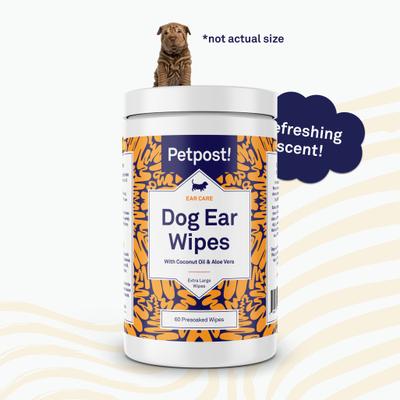 Show full view: Petpost Coconut Oil & Aloe Vera Dog Ear Wipes, 60 count slide 6 of 9