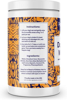 Show full view: Petpost Coconut Oil & Aloe Vera Dog Ear Wipes, 60 count slide 8 of 9