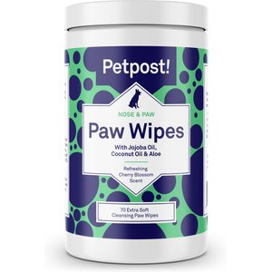 Petpost Dog Paw Wipes, 70 count