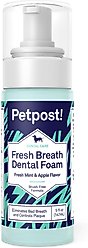 Petpost Fresh Breath Mint & Apple Flavor Dog Dental Foam, 5-oz bottle