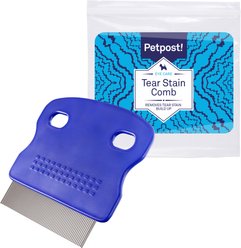 Petpost Tear Stain Remover Comb for Dogs, Fine Comb
