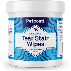 Petpost Tear Stain Wipes for Dogs, 100 count
