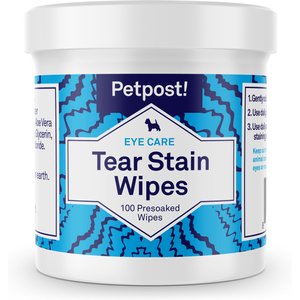 Petpost Tear Stain Wipes for Dogs, 100 count