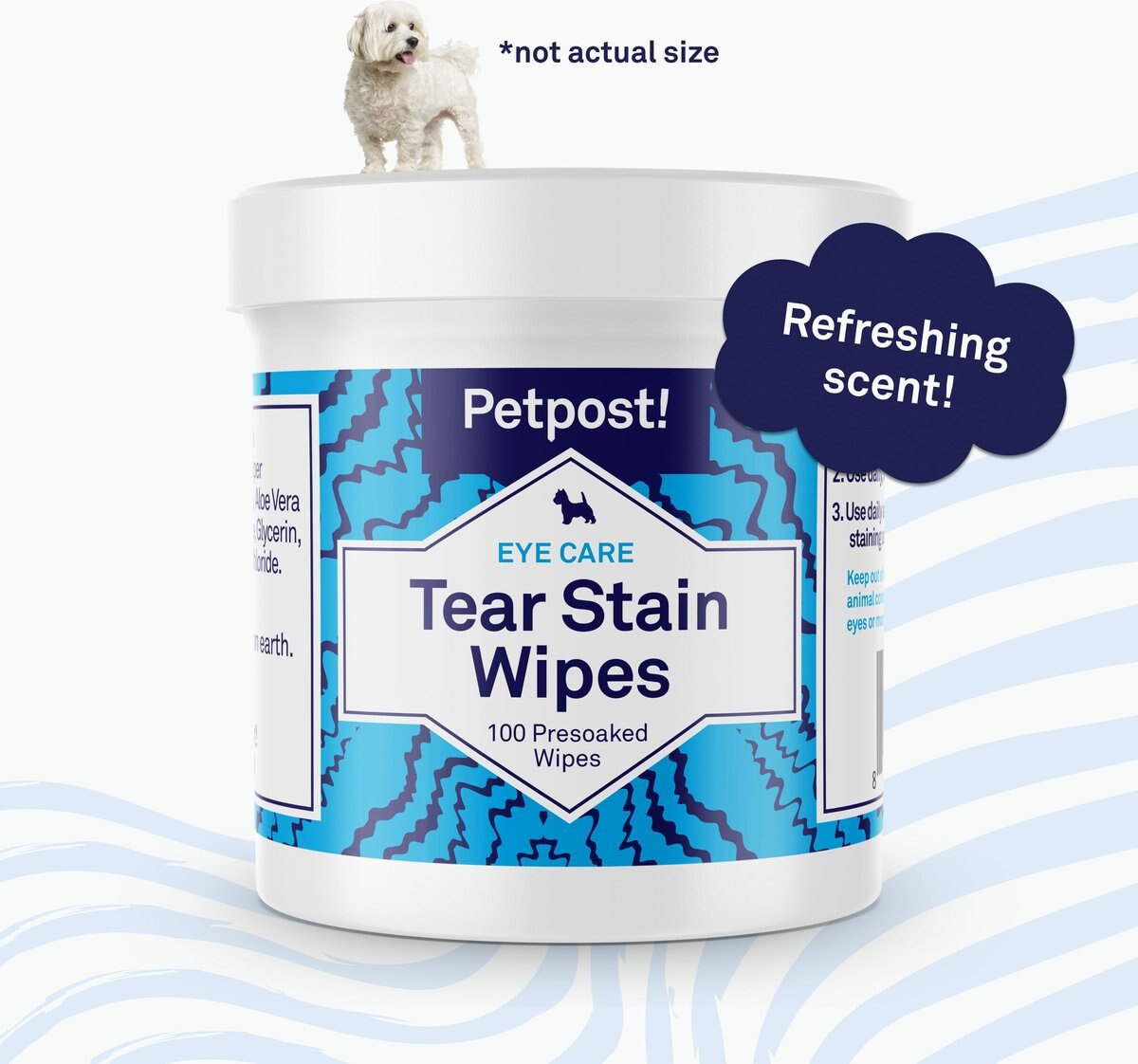 Petpost Tear Stain Wipes for Dogs