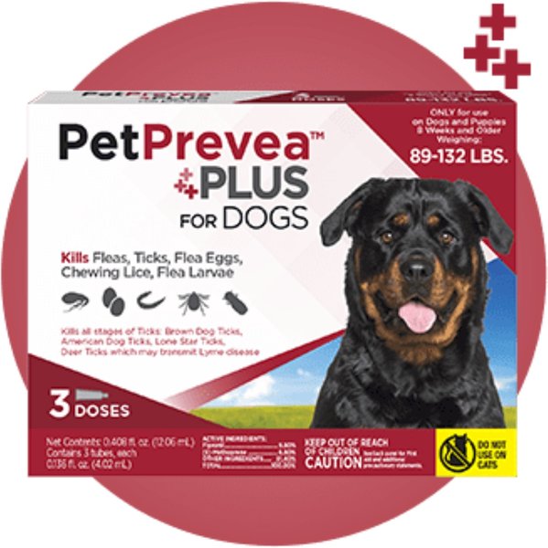 PetPrevea Plus Spot Treatment for Dogs, 89-132-lbs