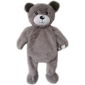 PetRageous Designs Beau the Bear 18-in Squeak & Crinkle Plush Dog Toy, Grey