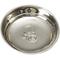 Show in main carousel: PetRageous Designs Bermuda Stainless-Steel Shallow with Embossed Paw Slanted Dog & Cat Bowl, Metallic, Medium: 1.6-cup slide 2 of 3