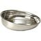 Show in main carousel: PetRageous Designs Bermuda Stainless-Steel Shallow with Embossed Paw Slanted Dog & Cat Bowl, Metallic, Small: 1-cup slide 1 of 4