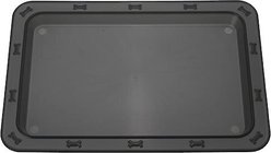 PetRageous Designs Bone n' Up for Dinner Non-Slip Tray Placemat, Black