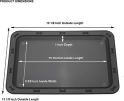 PetRageous Designs Bone n' Up for Dinner Non-Slip Tray Placemat, Black slide 2 of 4
