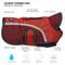 Show in main carousel: PetRageous Designs Calgary Insulated Dog Jacket, Red, Medium slide 6 of 10