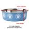Show in main carousel: PetRageous Designs Capri Stainless-Steel Dog Bowl, Blue, 8.75-cup slide 3 of 3