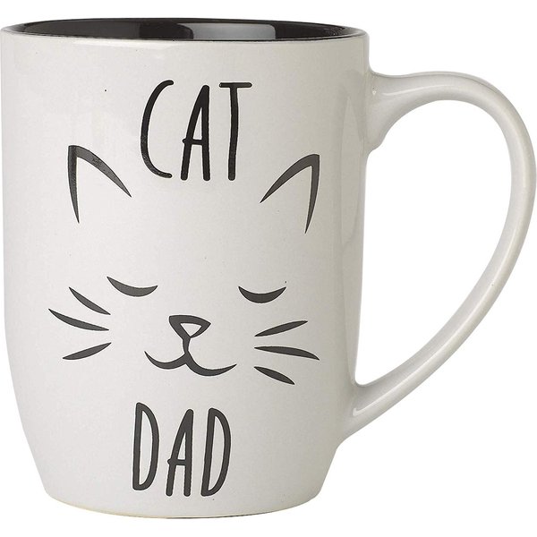 PetRageous Designs "Cat Dad" Mug, Gray