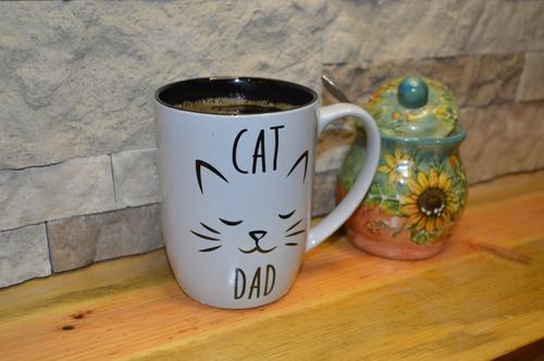 Show full view: PetRageous Designs "Cat Dad" Mug, Gray, 24-oz slide 2 of 3