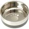 Show in main carousel: PetRageous Designs Catalina Stainless-Steel Double Walled Dog Bowl, Metallic & Black, Medium: 3.8-cup slide 2 of 3
