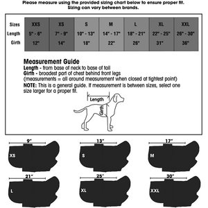 PetRageous Designs Cozy Thermal Dog Pajamas, Medium