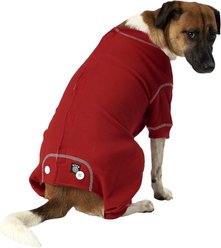 PetRageous Designs Cozy Thermal Dog PJs, Red, Large