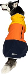 PetRageous Designs Eddie Bauer PET Ravenna Waterproof Dog Windbreaker Coat, Gold, Large