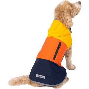 PetRageous Designs Eddie Bauer PET Ravenna Waterproof Dog Windbreaker Coat, Gold, Medium 