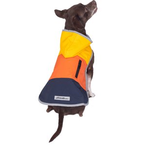 PetRageous Designs Eddie Bauer PET Ravenna Waterproof Dog Windbreaker Coat, Gold, Small