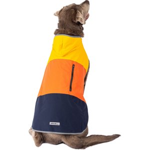 PetRageous Designs Eddie Bauer PET Ravenna Waterproof Dog Windbreaker Coat, Gold, X-Large