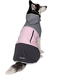 PetRageous Designs Eddie Bauer PET Ravenna Waterproof Dog Windbreaker Coat, Pink, Large