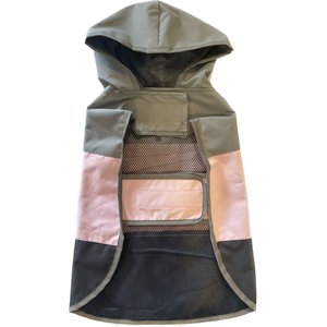 PetRageous Designs Eddie Bauer PET Ravenna Waterproof Dog Windbreaker Coat, Pink, Large