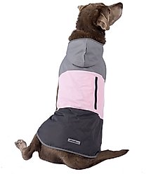 PetRageous Designs Eddie Bauer PET Ravenna Waterproof Dog Windbreaker Coat, Pink, X-Large
