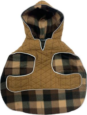 PetRageous Designs Eddie Bauer Pet Richaland Two-Tone Quilted Dog Puffer Jacket