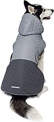 PetRageous Designs Eddie Bauer Pet Richaland Two-Tone Quilted Dog Puffer Jacket, Gray, Large