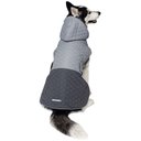 PetRageous Designs Eddie Bauer Pet Richaland Two-Tone Quilted Dog Puffer Jacket, Gray, Large