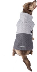 PetRageous Designs Eddie Bauer Pet Richaland Two-Tone Quilted Dog Puffer Jacket, Gray, X-Large
