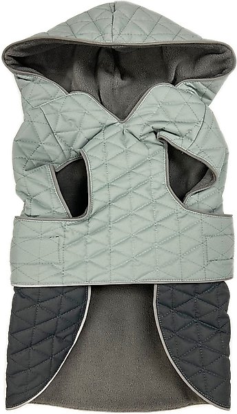 Show full view: PetRageous Designs Eddie Bauer Pet Richaland Two-Tone Quilted Dog Puffer Jacket, Gray, XX-Large slide 3 of 6