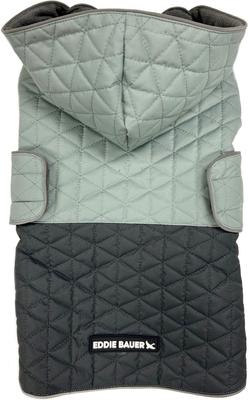 Show full view: PetRageous Designs Eddie Bauer Pet Richaland Two-Tone Quilted Dog Puffer Jacket, Gray, XX-Large slide 2 of 6