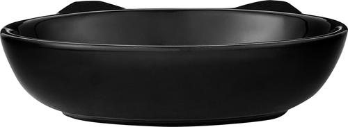 Show full view: PetRageous Designs Frisky Kitty Oval Cat Dish, Black slide 6 of 8