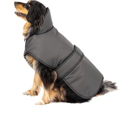 PetRageous Designs Juneau Insulated Dog Jacket, Gray, Large
