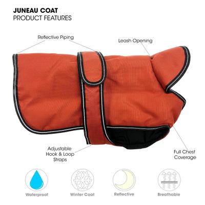 Show full view: PetRageous Designs Juneau Insulated Dog Jacket, Red, X-Large slide 4 of 7
