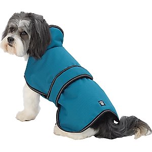 Frisco Mediumweight Plaid Hooded Insulated Dog & Cat Peacoat