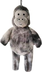 PetRageous Designs Knuckles the Gorilla 18-in Squeak & Crinkle Plush Dog Toy, Grey
