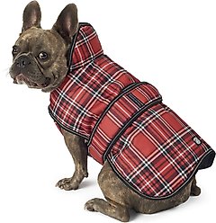 PetRageous Designs Kodiak Insulated Dog Coat, Red Plaid, Medium