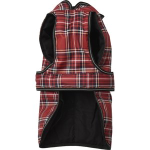 PetRageous Designs Kodiak Insulated Dog Coat, Red Plaid, Medium